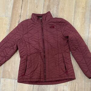 The North Face Maroon Quilted Jacket